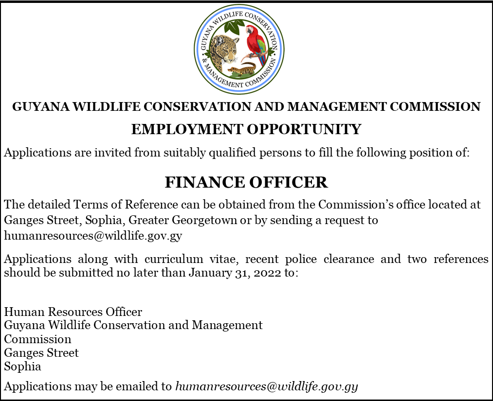 Vacancy – Finance Officer